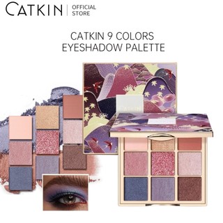 CATKIN Bảng phấn mắt 9 màu tông màu trẻ trung xinh xắn Bảng phấn mắt 9 Ô Tone màu pastel, nhẹ nhàng 14.4g