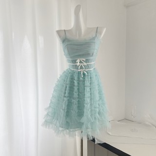 Đầm nữ đầm ballet nơ công nghiệp nặng nơ gạc đầm công chúa