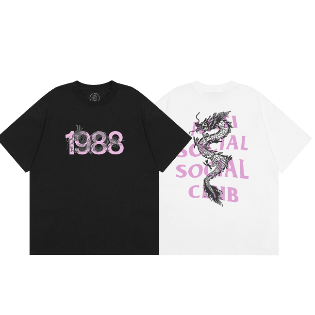 Anti SOCIAL SOCIAL CLUB ASSC Áo thun ngắn tay cotton nguyên chất in hình