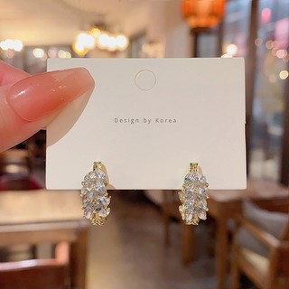 Nhẹ sang trọng niche phổ biến siêu lấp lánh bông tai lúa mì bông tai thiết kế cao cấp bông tai