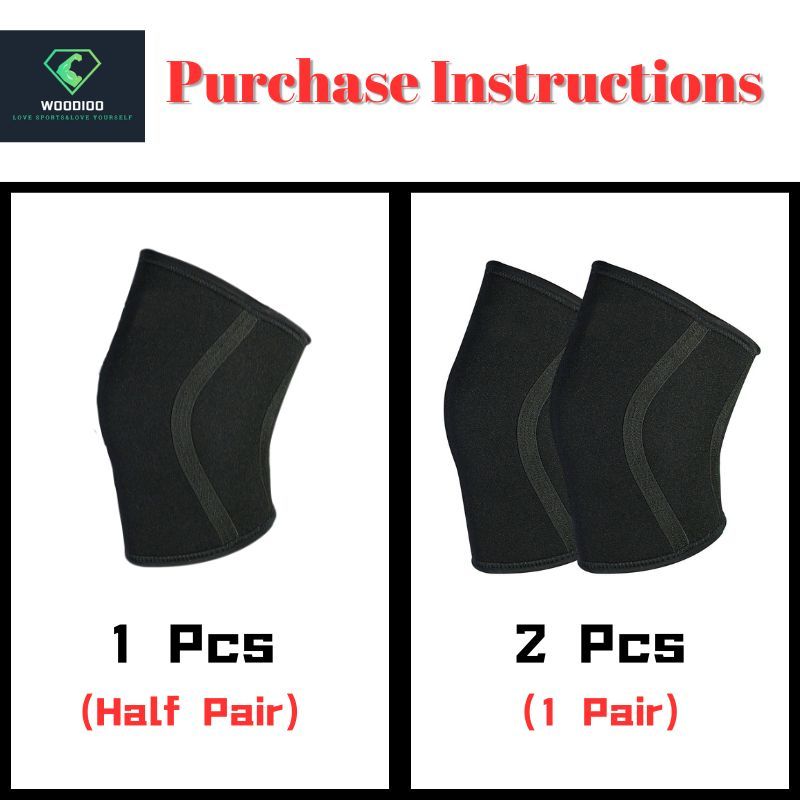 Đệm Đầu Gối Nén Neoprene 7mm Chuyên Nghiệp Hỗ Trợ Chơi Thể Thao