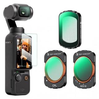 Bộ lọc cpl từ tính k & f concept + black mist 1 / 4 + nd2-32 cho dji osmo pocket 3