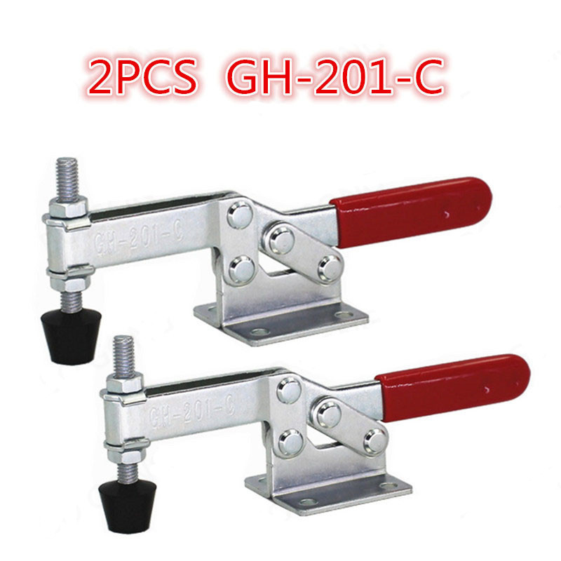2 Chiếc GH-201-C Phát Hành Nhanh Tay Cầm Ngang toggle Kẹp CH HS 201C Kẹp tháo nhanh Kẹp tháo nhanh 2