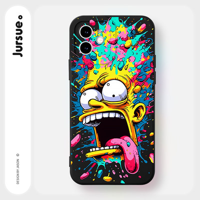 Ốp lưng JURSUE mềm chống bẩn nam dễ thương đẹp độc lạ cho iPhone 17 16 15 14 13 12 11 Pro Max SE 2020 X XR XS ip 8 7 Plus Y5051