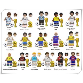 Khối Đồ Chơi Nhân Vật Bóng Đá World Cup Thể Thao Ngôi Sao Mini Đồ Chơi TV6501 