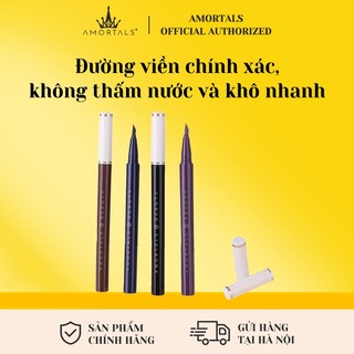 Bút kẻ mắt Amortals màu sắc có sẵn trang điểm nhẹ nhàng tự nhiên không dễ bị nhòe Bút kẻ mắt dạng lỏng chính hãng dành cho người mới bắt đầu giao hàng nhanh tận nơi