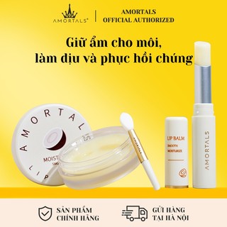 Bộ son dưỡng môi Amortals dưỡng ẩm, dưỡng ẩm, tẩy tế bào chết và giảm nếp nhăn trên môi, son dưỡng môi