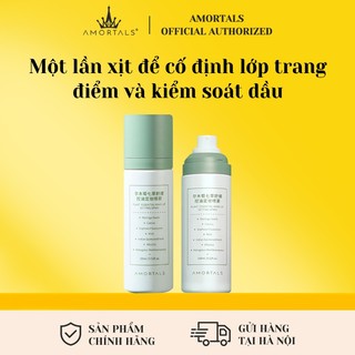 Xịt cố định lớp trang điểm AMORTALS tinh chất thực vật kiềm dầu dưỡng ẩm cho da khô lâu trôi không cần trang điểm