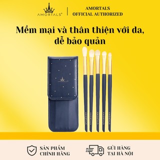 Túi 5 cọ trang điểm mắt AMORTALS lông mềm tự nhiên và bền