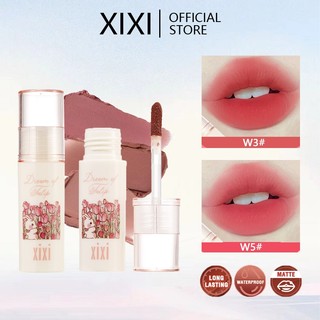 Xixi Lip Mud Dễ Thương Matte Velvet Lipstick Plumping Lip Gloss Red Lip Mud Tint Cho Môi Trang Điểm Chống Thấm Nước Lâu Dài Cheek Rouge Tint Mỹ Phẩm NO.D770