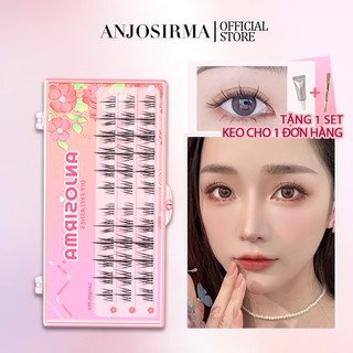 ANJOSIRMA Lông mi giả tự nhiên dày 3D 4mm-11mm siêu mịn tách sợi tự nhiên lông mi giả / lông mi giả tự nhiên