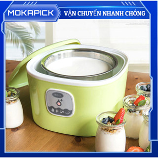 [Hàng Sẫn] Máy làm sữa chua 1L tự động bằng thép không gỉ lót Mokapick