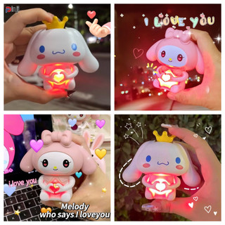 Quà valentine đồ chơi hình cinnamoroll trái tim phát sáng