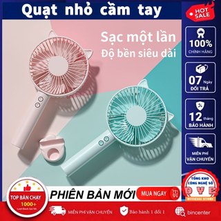 OUILI Portable Mini Fan 3 giai đoạn sạc pin gió dễ dàng, dung lượng pin 3600mAh sạc USB