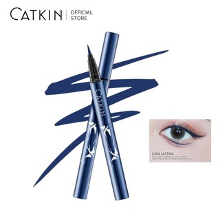 Bút kẻ mắt catkin dạng lỏng màu xanh lam/ nâu chống thấm nước lâu trôi Bút kẻ mắt chống thấm nước lâu trôi nhanh khô dễ sử dụng
