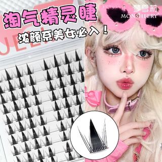  Manga dày tự nhiên dung tích lớn Lông mi giả Lông mi giả Phân đoạn Lông mi mở rộng Lưới trang điểm chéo Lông mi giả Cá nhân Uốn tóc có thể tái sử dụng DIY Ghép Comic Con
