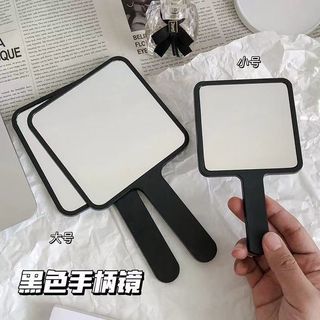 Gương Trang Điểm Tiện Dụng Gương Cầm Tay Vanity Mini Gương Có Tay Cầm Làm Đẹp Trang Điểm Phụ Kiện Di Động Vanity Kính Gương Nhỏ Đen Trắng Hồng