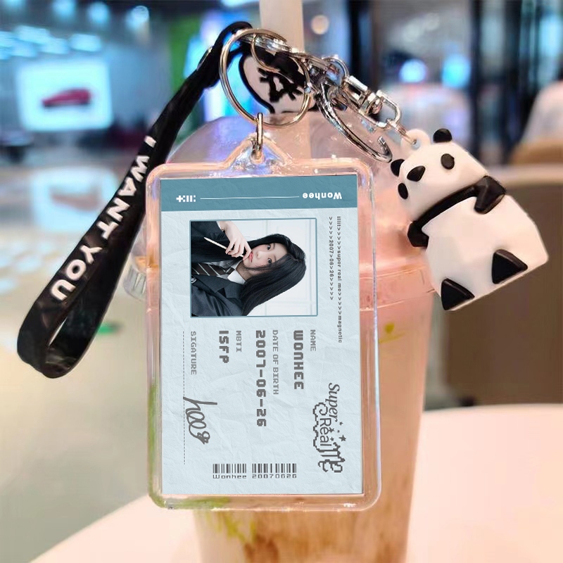 Illit IROHA WONHEE MOKA MINJU YUNAH Acrylic Móc Khóa Ảnh Quà Tặng