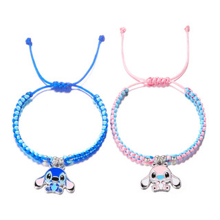 Gmai 2 Chiếc Stitch Cặp Đôi Vòng Tay Có Thể Điều Chỉnh Thời Trang Tình Bạn Tốt Nhất Handmade Bện Dây Đeo Tay Phụ Kiện Quà Tặng