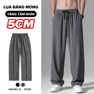 TIDE BEAR Quần âu lưng thun cotton trơn màu trơn M-3XL phổ thông cho nam và nữ