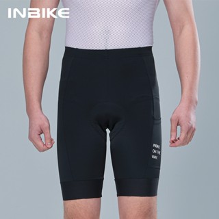 INBIKE Quần xe đạp có miếng đệm giảm xóc, túi, thấm mồ hôi và thoáng khí, quần short đạp xe mùa hè nam