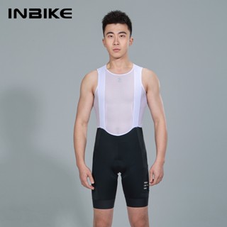 INBIKE Thấm mồ hôi và nhanh khô, quần xe đạp có miếng giảm xóc, có túi, yếm đạp xe mùa hè nam