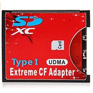Sdhc SDXC sang CF Bộ chuyển đổi thẻ nhớ Flash nhỏ gọn Bộ chuyển đổi đầu đọc loại I CF sang thẻ SD