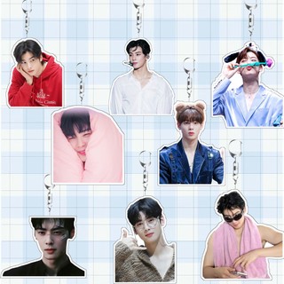 Cha EunWoo Acrylic Móc Khóa Túi Đựng Sách Treo Quà Tặng