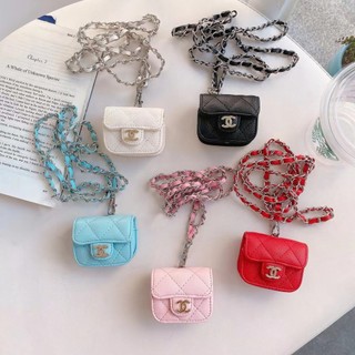 Sang Trọng Họa Tiết Vải Lanchee Kim Cương Tam Giác Thích Hợp Cho AirPods 3 Vỏ Tai Nghe Pro2 Thế Hệ Apple Không Dây Bluetooth