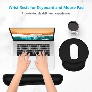Tấm lót chuột / bàn phím bằng memory foam chống trượt tiện dụng cho văn phòng / máy tính
