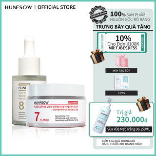 Niacinamide + Glutathione Facial Cream 50g Hunfsow Kem Dưỡng Ẩm Total Effect DAY/NIGHT