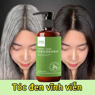 (100% Chính Hãng) Dầu gội tóc trắng, dầu gội tóc trắng đen, dầu gội tinh chất thảo dược 500ml chăm sóc tóc chăm sóc tóc chiết xuất thảo mộc đen tự nhiên nhẹ không gây kích ứng không cần nhuộm tóc