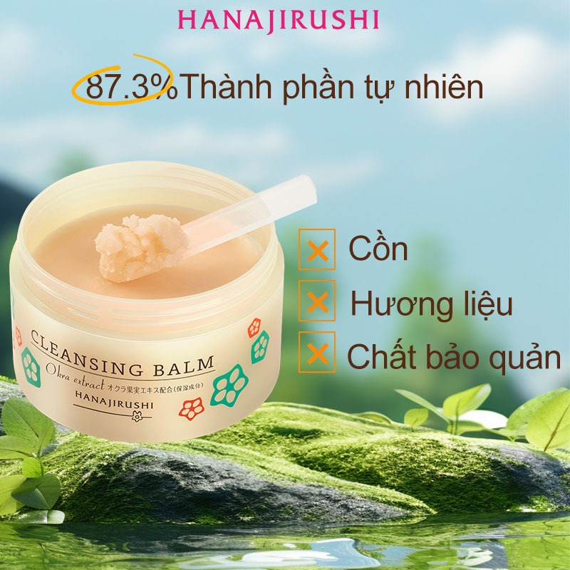 Sáp Tẩy Trang HANAJIRUSHI Cleansing Balm dành mọi loại da  làm sạch sâu 70g