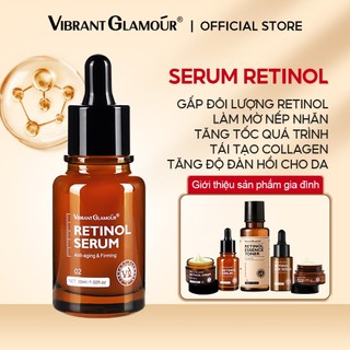 VIBRANT GLAMOUR Mới Nâng Cấp Đôi Retinol Serum Dưỡng Da Mặt Chống Lão Hóa Làm Săn Chắc Collagen Làm Mờ Vết Thâm Nếp Nhăn Chăm Sóc Da Sâu 30ml