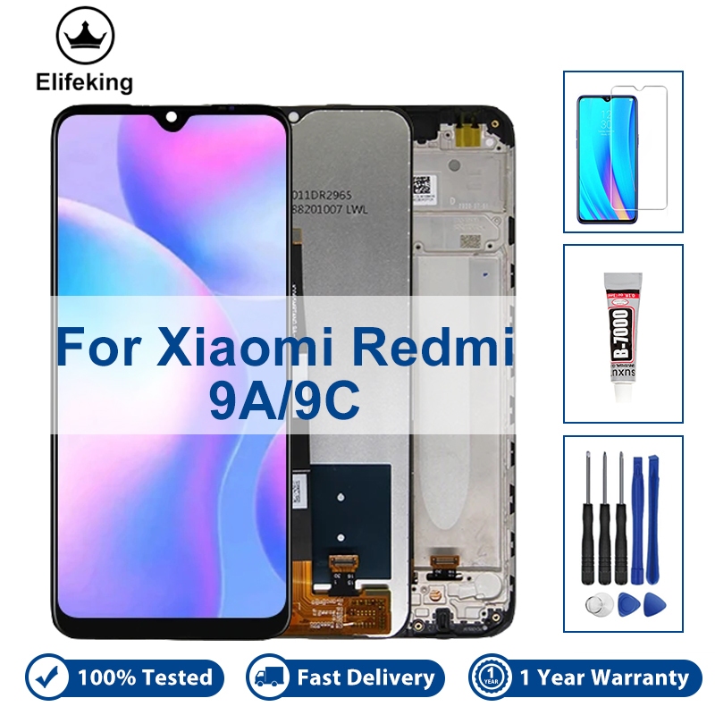100% Đã Kiểm Tra 6.53 "Dành Cho Xiaomi Redmi 9A Màn Hình Cảm Ứng LCD Cho Redmi 9C LCD M2006C3MG Màn 