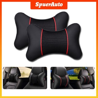 SuperAuto Da PU Gối Tựa Đầu Ô Tô Trang Trí Ô Tô
