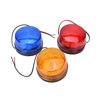 Đèn LED Nhấp Nháy Báo Động 12V Ánh Sáng Xanh Cam Đỏ