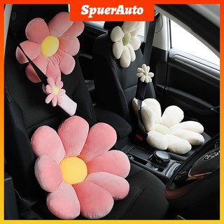 SuperAuto Gối Tựa Đầu/Lưng Hình Hoa Hướng Dương Trang Trí Nội Thất Xe Hơi