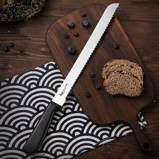 Thép không gỉ bánh mì dao răng dao cắt cắt mì không xẻng bánh cắt bánh mì nướng cưa dao nướng dụng cụ nướng bánh dao dao dao dao kéo