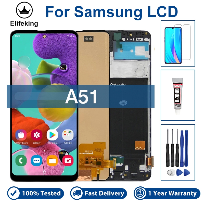 Màn Hình Cảm Ứng LCD 6.5 "OLED AAA + + + Cho Samsung A51 A515 A515F A515F / DS A515FD