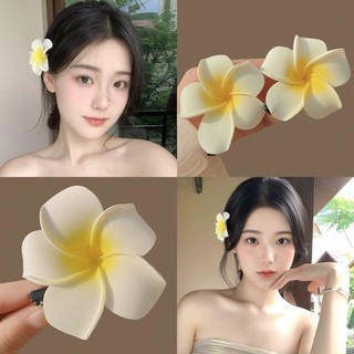 🍉🍉6CM Kẹp tóc đính Hoa Sứ Cài Tóc Đi Biển hoa sứ nhỏ xinh hợp thời trang,kẹp tóc hoa sứ,kẹp tóc hoa đại,