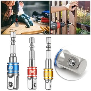 Bộ mũi khoan chuyển đổi mở rộng 1 / 4 '' 3 / 8 '' 1 / 2 '' đầu lục giác 1 / 4 ''