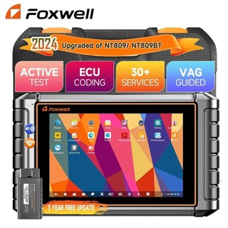 Foxwell NT909 Công cụ chẩn đoán máy quét OBD2 Tất cả các hệ thống Máy quét ô tô Điều khiển hai chiều Mã hóa ECU 30 Chức năng đặt lại