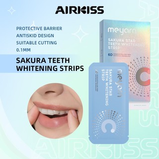 Airkiss Sakura Star Làm Trắng Răng Dải Nha Khoa Miếng Dán Trắng Như Tẩy Trắng 28 Chiếc Nhanh Chóng Làm Trắng Răng Di Động