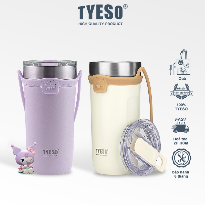 【TẶNG Straw+Dây 】ly giữ nhiệt Tyeso 550/710ml bình giữ nhiệt Bình Nước Cách Nhiệt Bằng Thép Không Gỉ bình nước giữ nhiệt