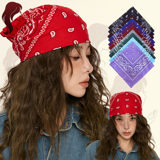 Khăn Vuông Bandana Phối Họa Tiết Khăn Đa Năng Khăn Bandana Hiphop Turban Nam Nữ Đủ Màu