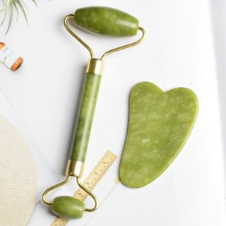 Con Lăn Massage Mặt Hai Đầu Gua Sha Mặt Con Lăn Mặt Máy Mát Xa Mặt Dụng Cụ Mắt Cổ Máy Mát Xa Làm Đẹp Sức Khỏe Chăm Sóc Da Bảng Dụng Cụ Da Mặt Cổ Cơ Thể Gua Sha Máy Mát Xa