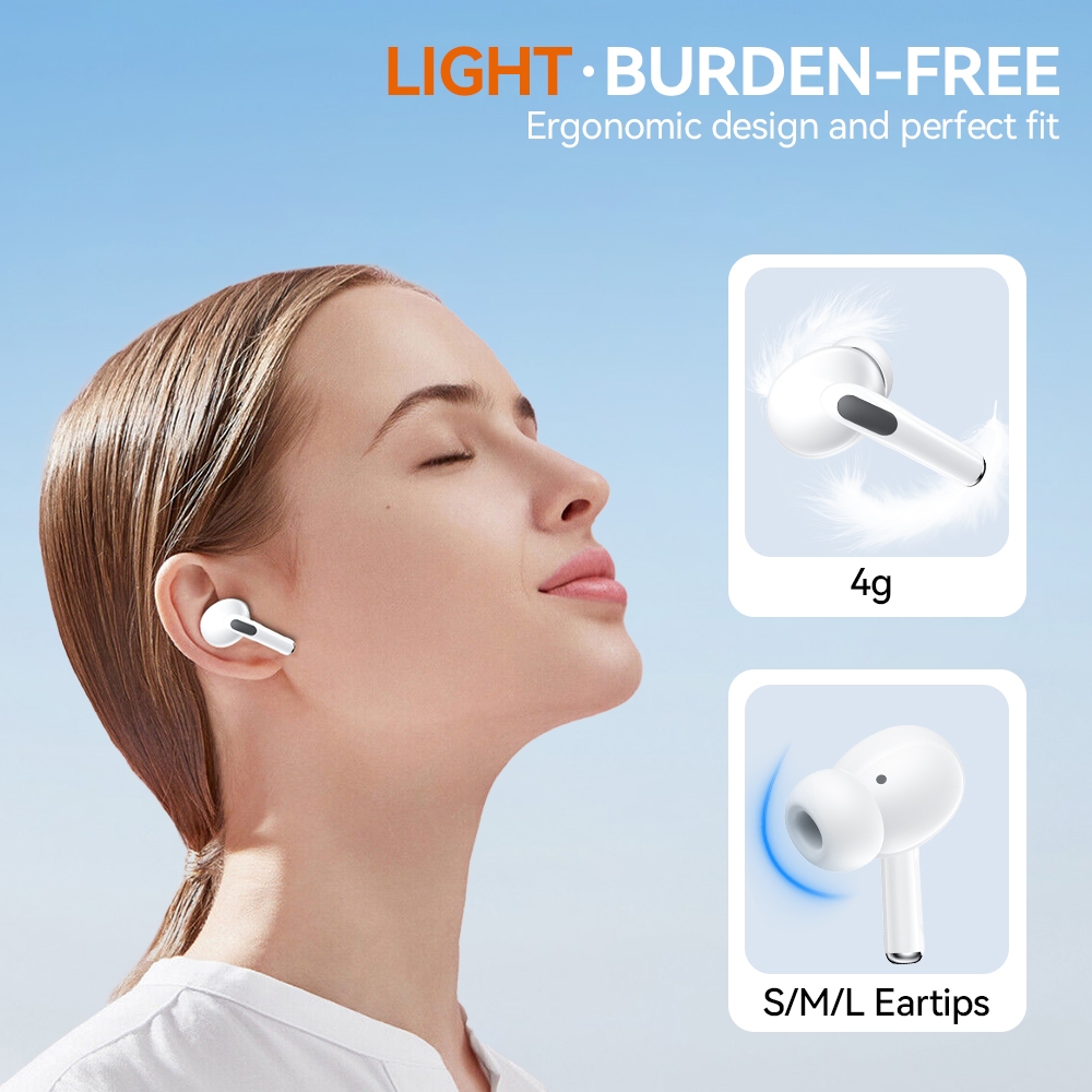 【Free Gift】Tai nghe không dây GOOJODOQ Bluetooth 5.3 có micrô tích hợp Giảm tiếng ồn âm thanh chất lượng cao IPX5 kín nước | BigBuy360 - bigbuy360.vn