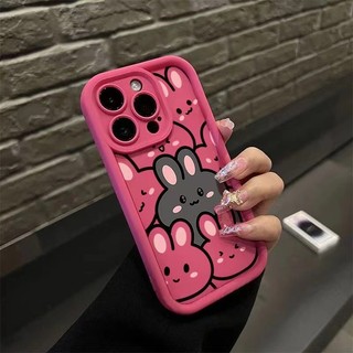 Ốp lưng redmi note 10 4g note 10s note 9 4g note 11 note 11s note 10 pro note 11 pro 4g 5g note 12 turbo a1 plus a2 plus thẳng cạnh silicone dễ thương thỏ trường hợp điện thoại