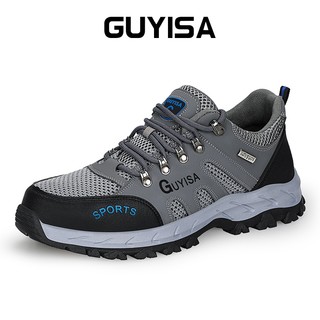  Giày bảo hộ lao động GUYISA mũi thép chống va chạm chống mòn thoải mái an toàn cho nam 